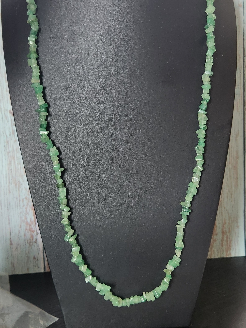 Green Aventurine Chip Necklace - Classic Women's Necklace